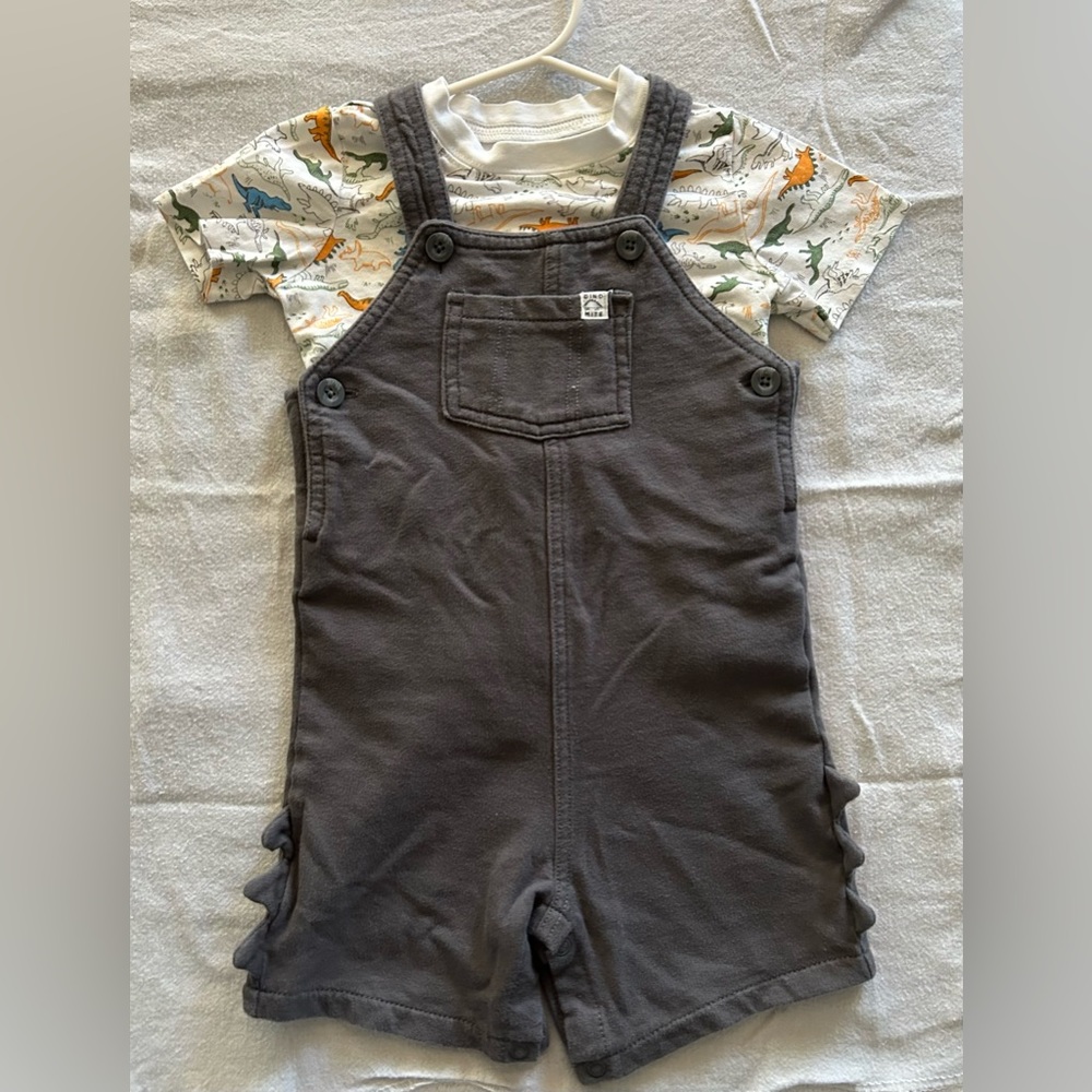 Carters 24 months Dinosaur overalls